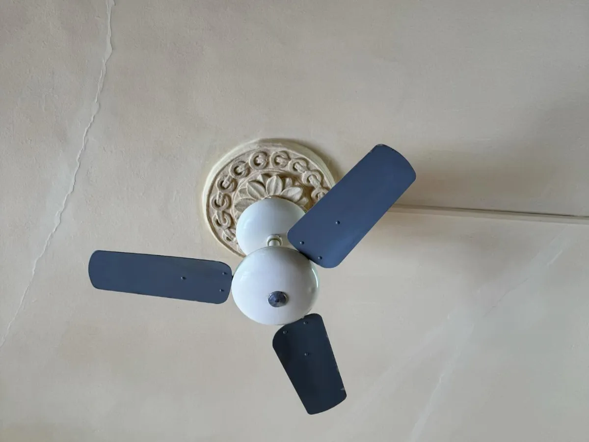 Ventilador de techo limpio, después de la limpieza